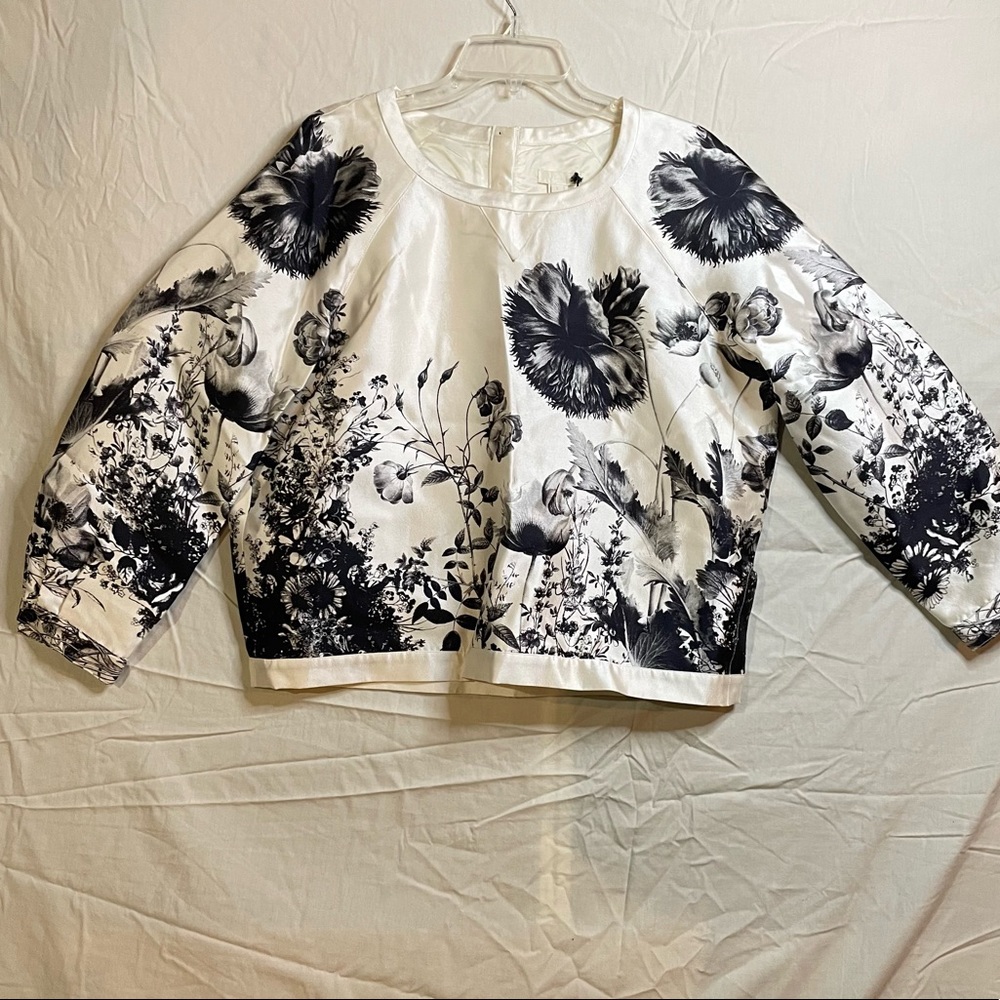 NWT J Crew silk and wool pullover top